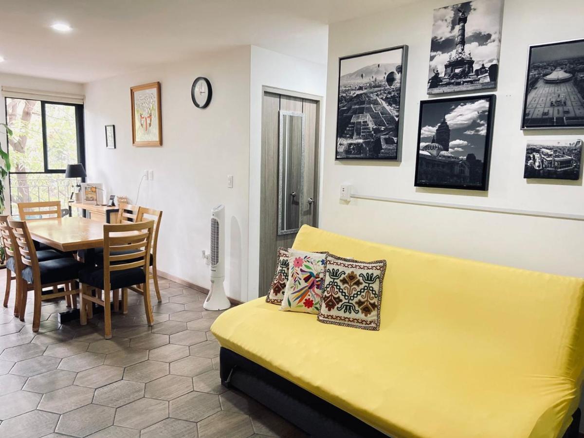 Apartment With Terrace Down Town Mexico-stad Buitenkant foto